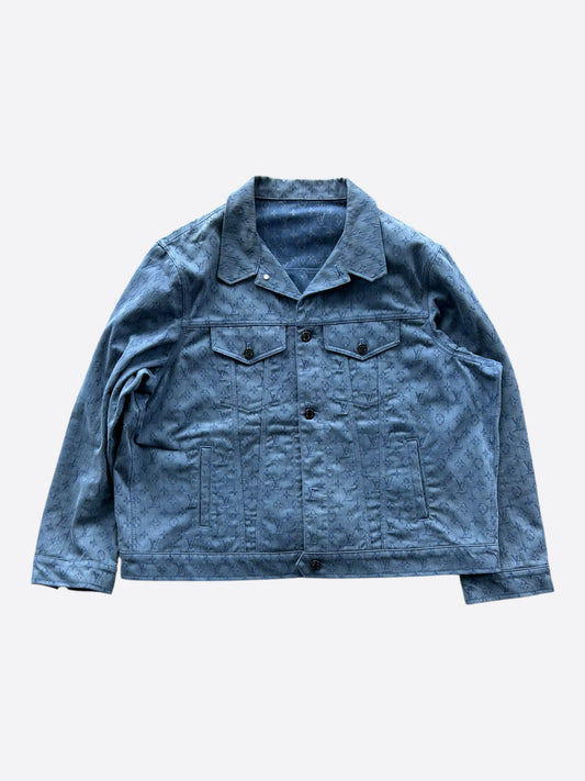 Louis Vuitton Blue Monogram Denim Jacket