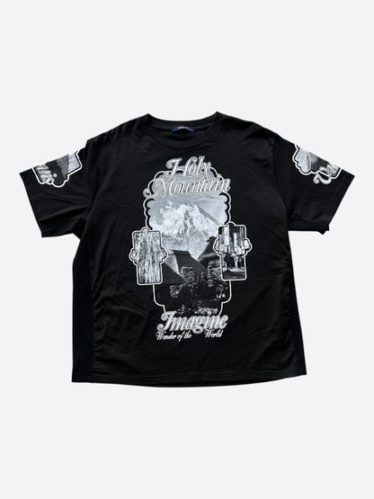 Louis Vuitton Black & White Holy Mountain Graphic T-Shirt