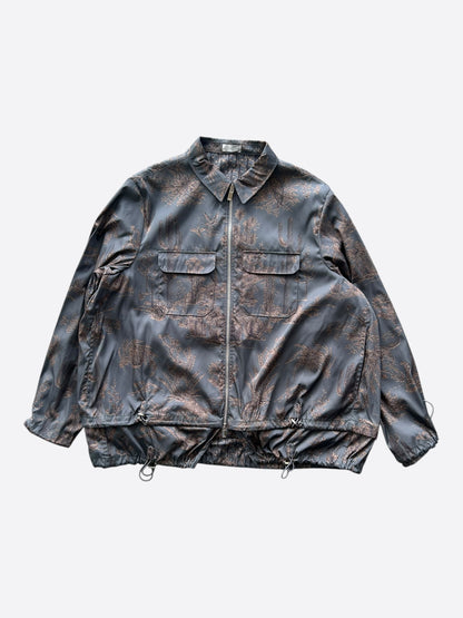 Dior Cactus Jack Dark Grey & Brown Desert Graphic Jacket