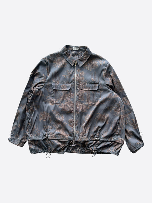 Dior Cactus Jack Dark Grey & Brown Desert Graphic Jacket