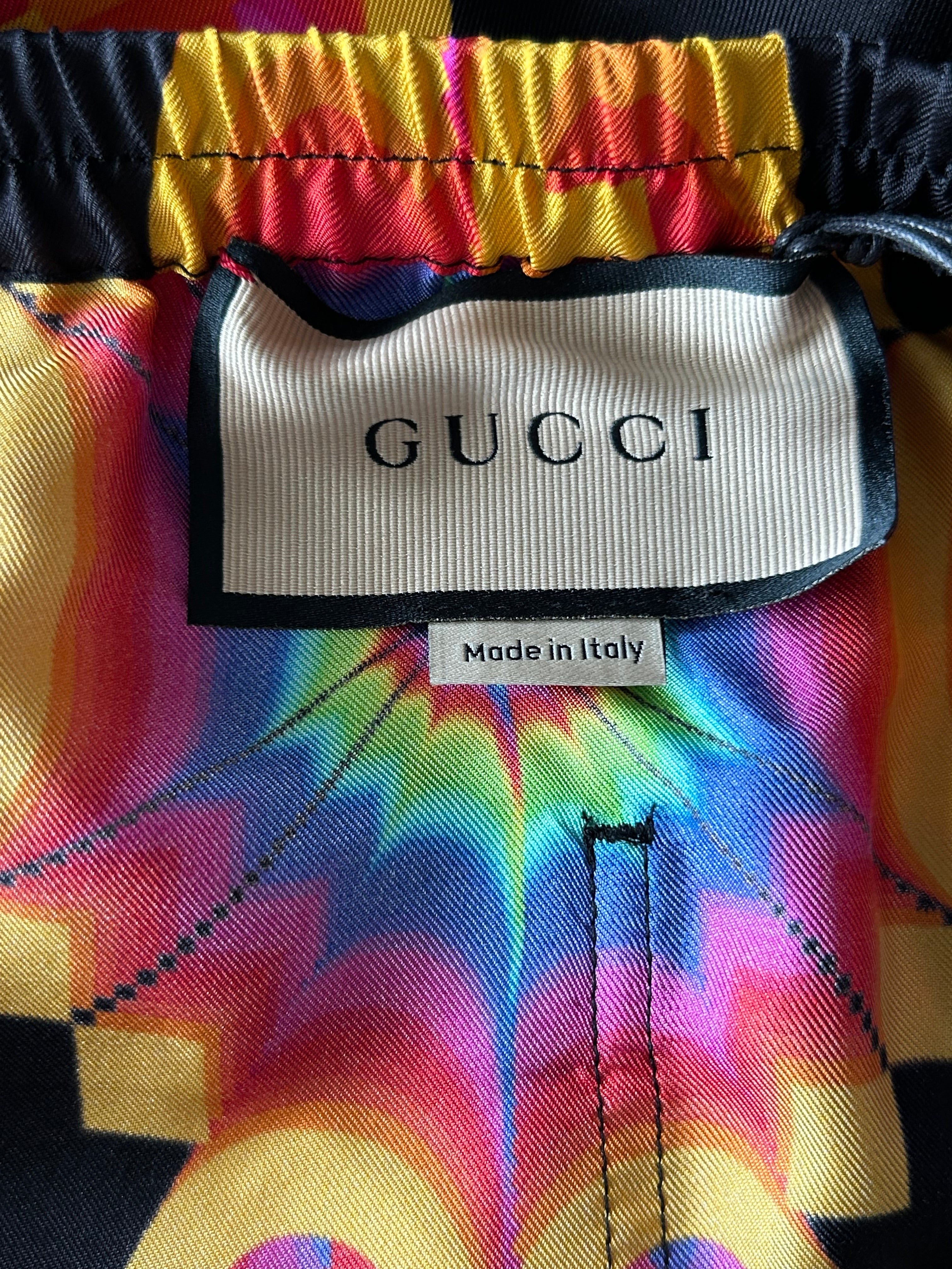 Gucci Black & Multicolor GG Kaleidoscope Shorts – Savonches