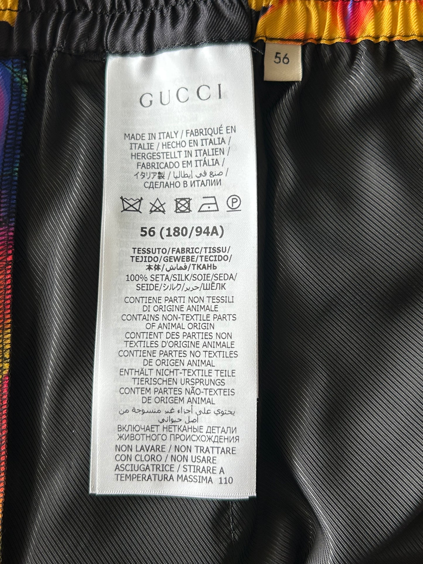 Gucci Black & Multicolor GG Kaleidoscope Shorts