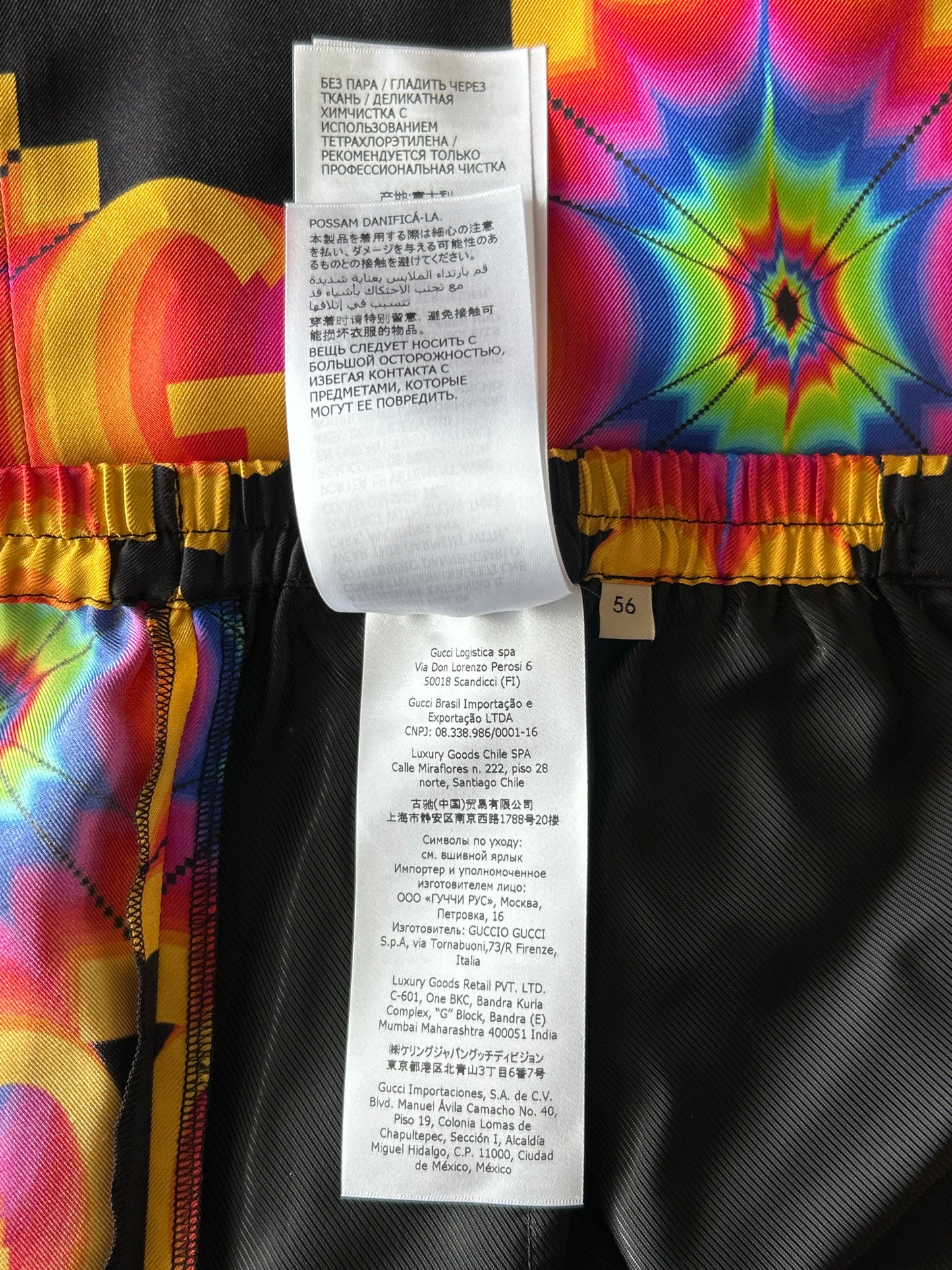 Gucci Black & Multicolor GG Kaleidoscope Shorts