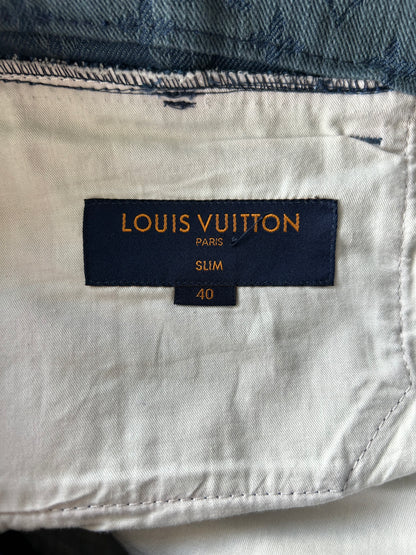 Louis Vuitton Blue Monogram Slim Jeans