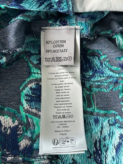 Dior Denim Tears Blue & Green Leaf Carpenter Shorts