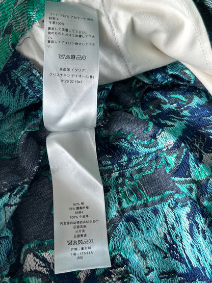 Dior Denim Tears Blue & Green Leaf Carpenter Shorts
