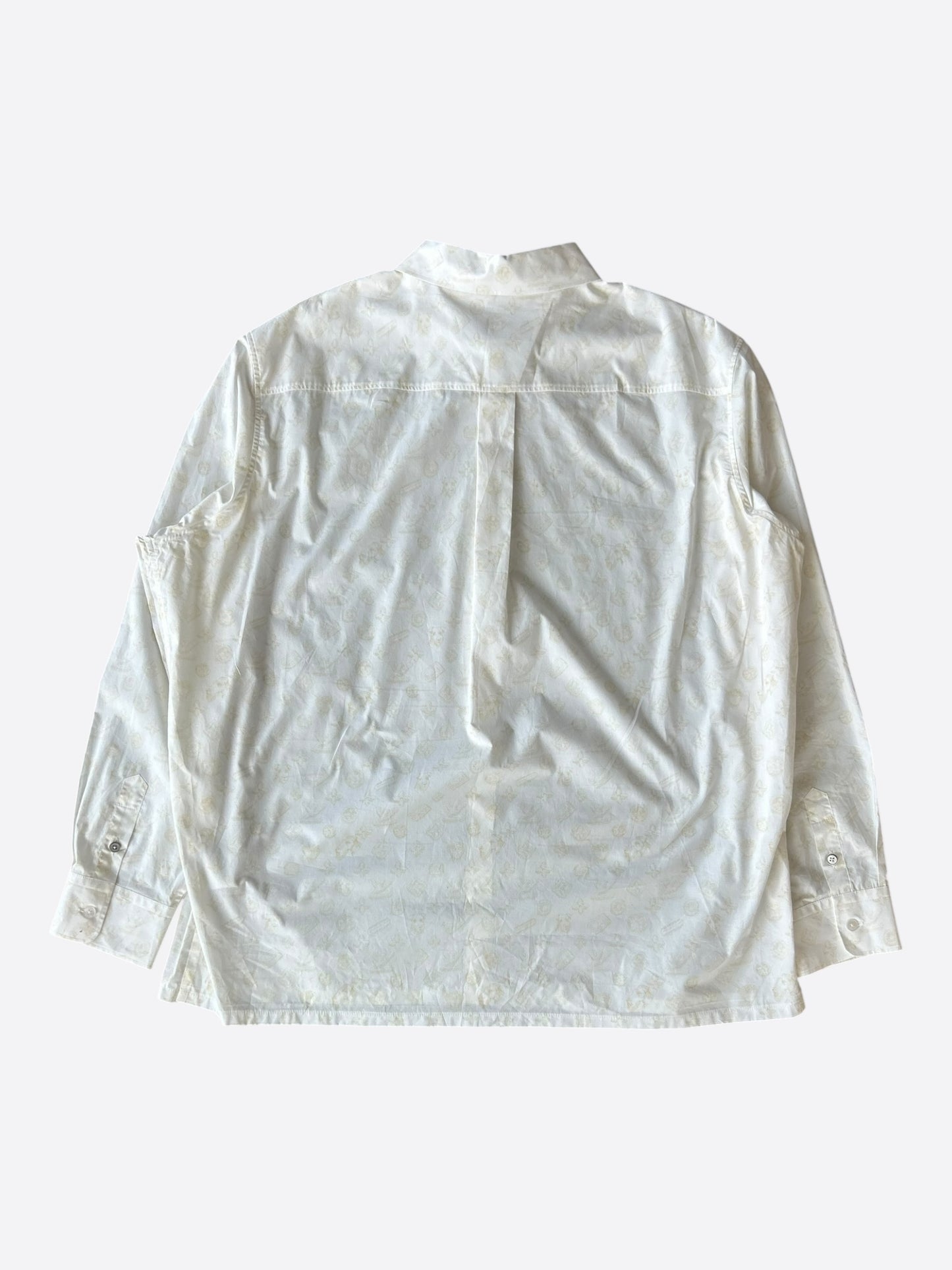 Louis Vuitton Tyler The Creator White & Beige Monogram Shirt