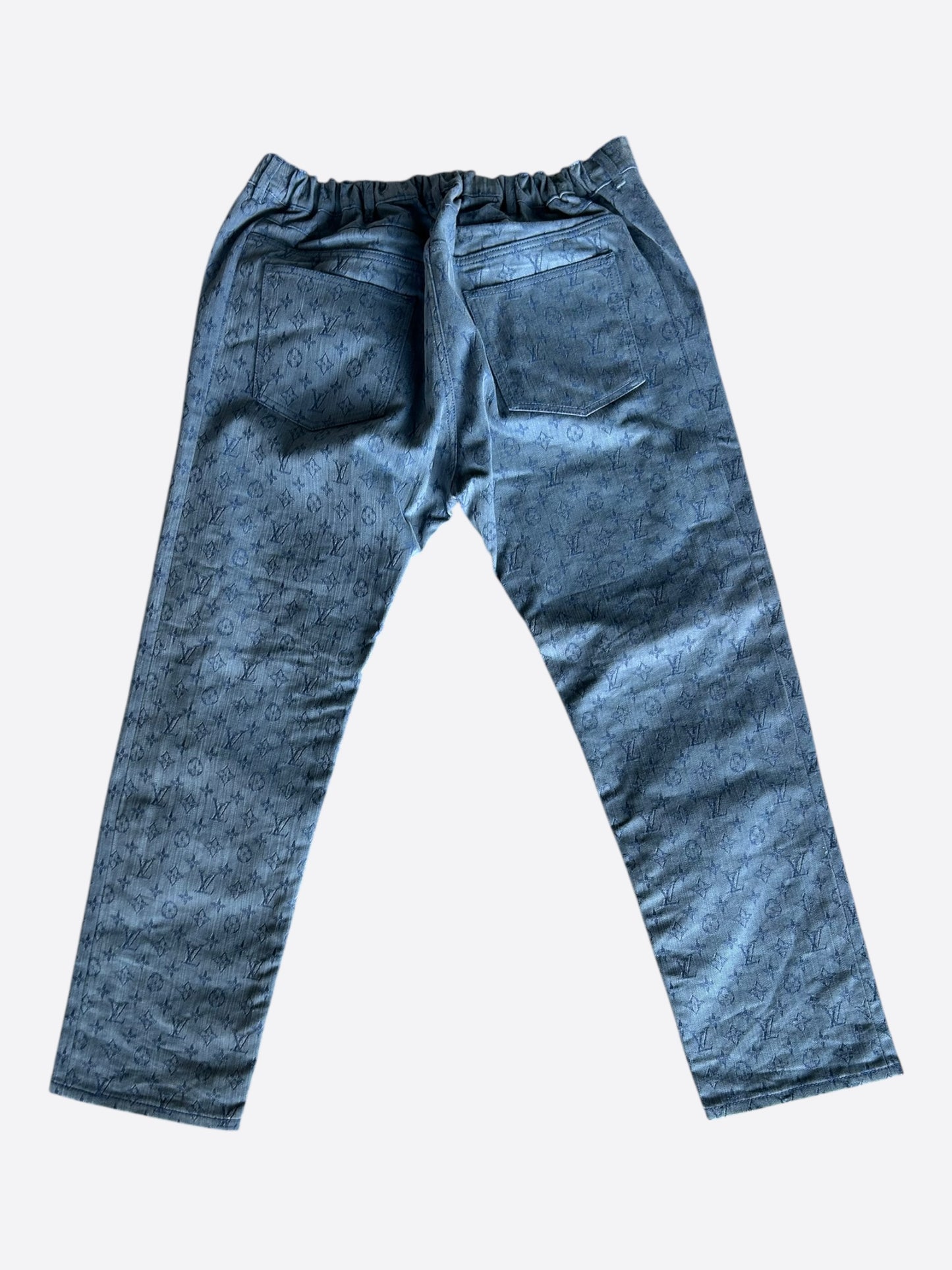 Louis Vuitton Blue Monogram Slim Jeans