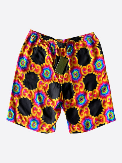 Gucci Black & Multicolor GG Kaleidoscope Shorts