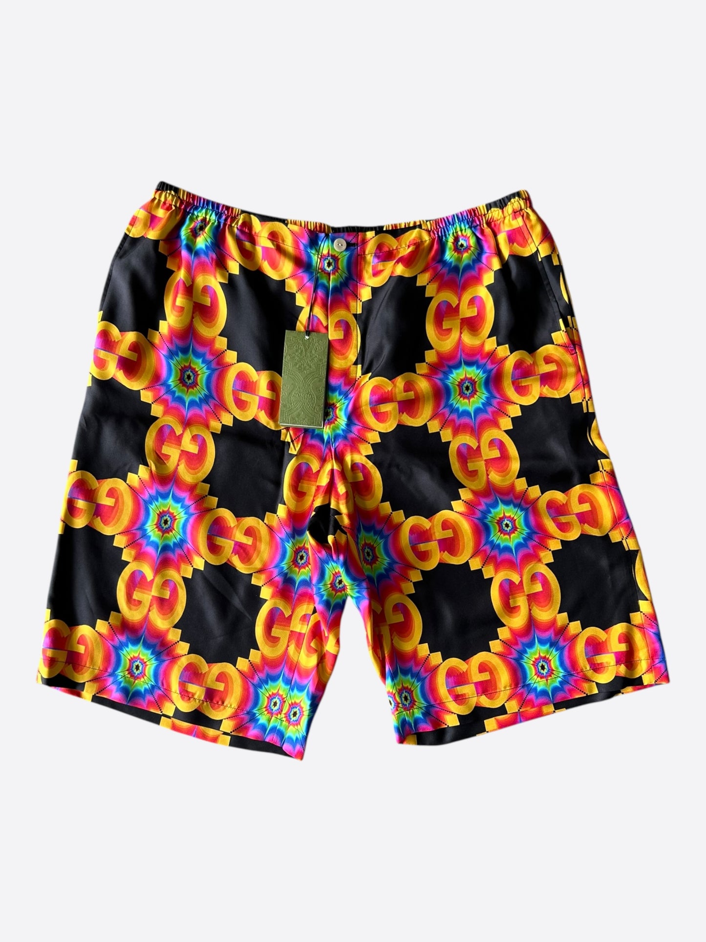 Gucci Black & Multicolor GG Kaleidoscope Shorts