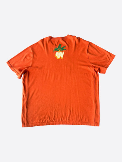 Louis Vuitton Orange Palm Trees Intarsia T-Shirt