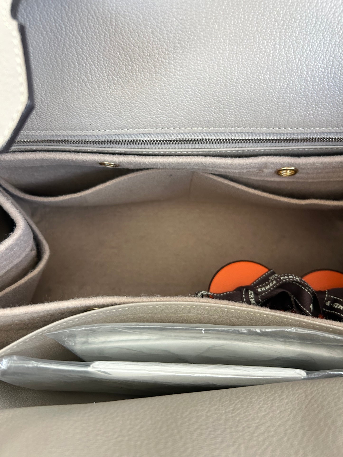 Hermes Etoupe Togo & Palladium Hardware Birkin 35