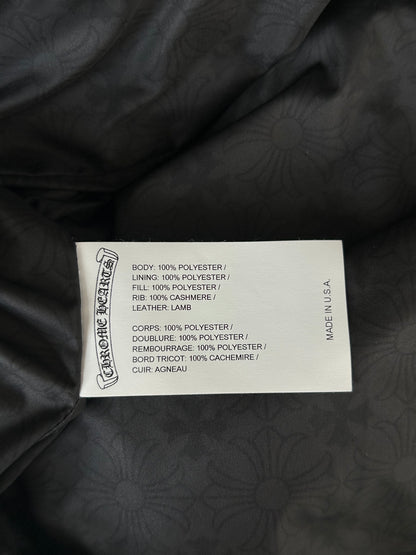 Chrome Hearts Black Quilted Cross Patch Vest