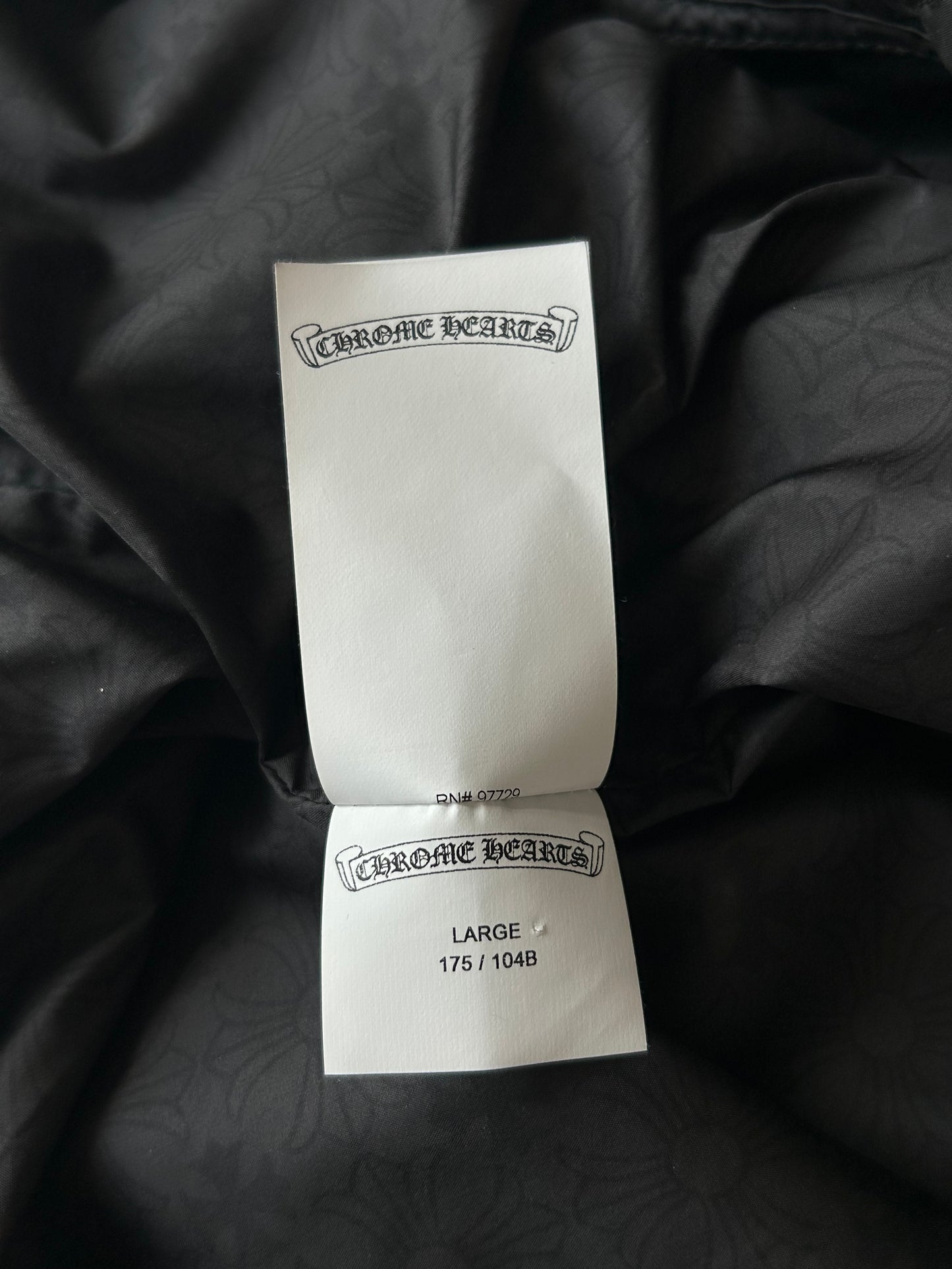 Chrome Hearts Black Quilted Cross Patch Vest