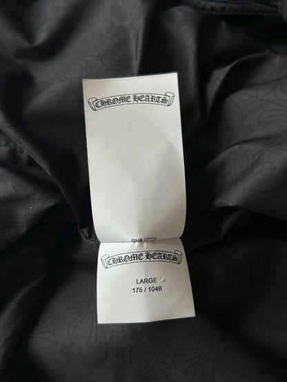Chrome Hearts Black Quilted Cross Patch Vest