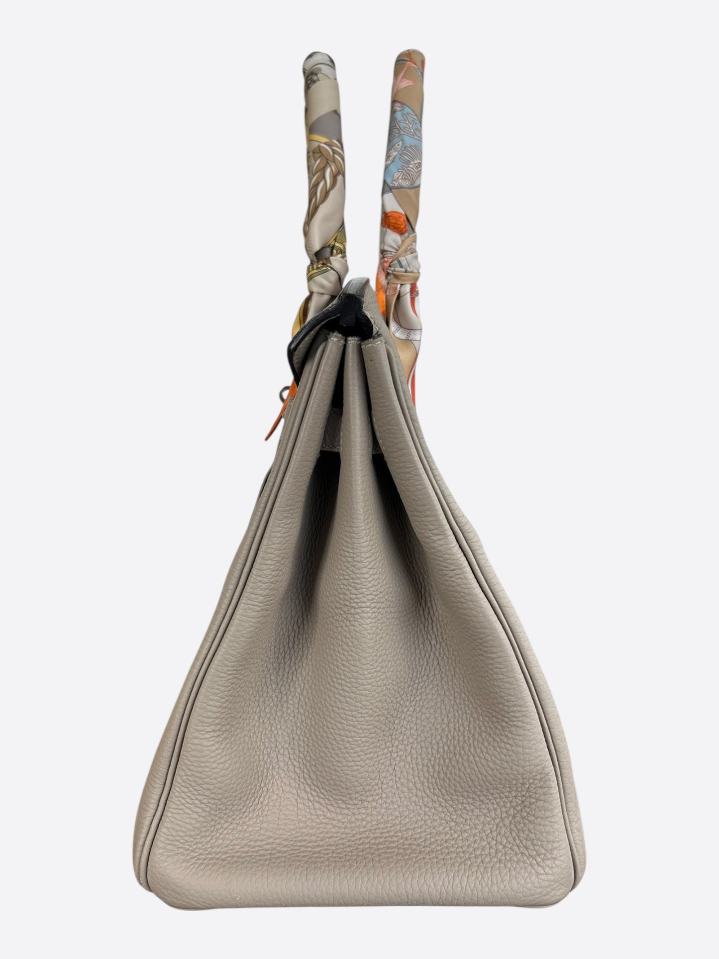 Hermes Etoupe Togo & Palladium Hardware Birkin 35