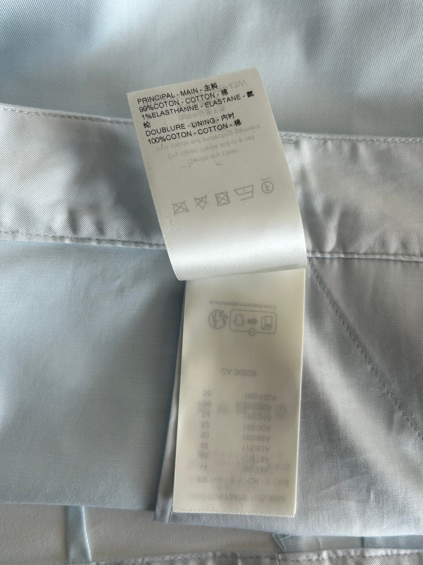 Louis Vuitton Light Blue Monogram Cargo Shorts