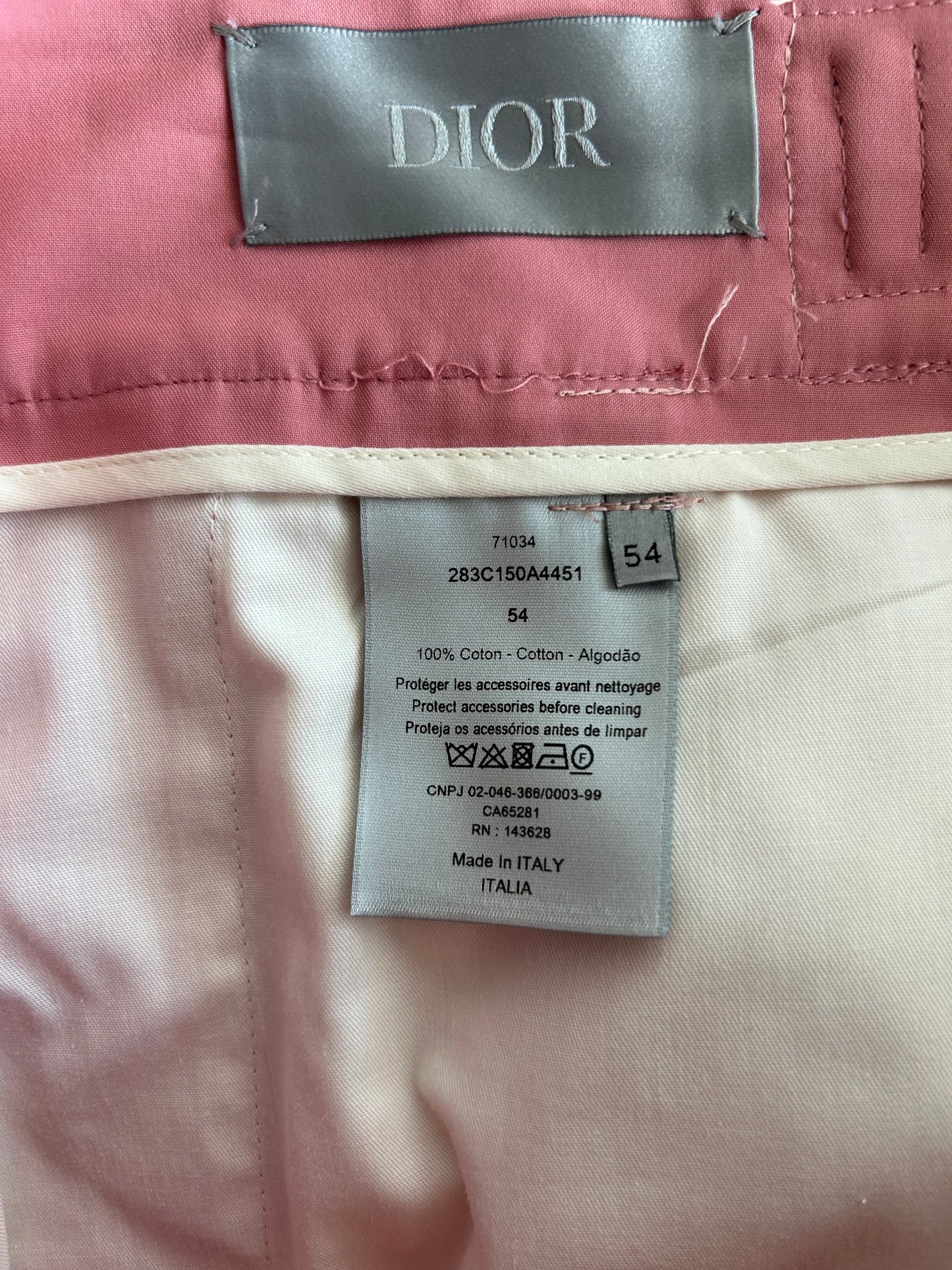Dior Cactus Jack Pink Bermuda Shorts