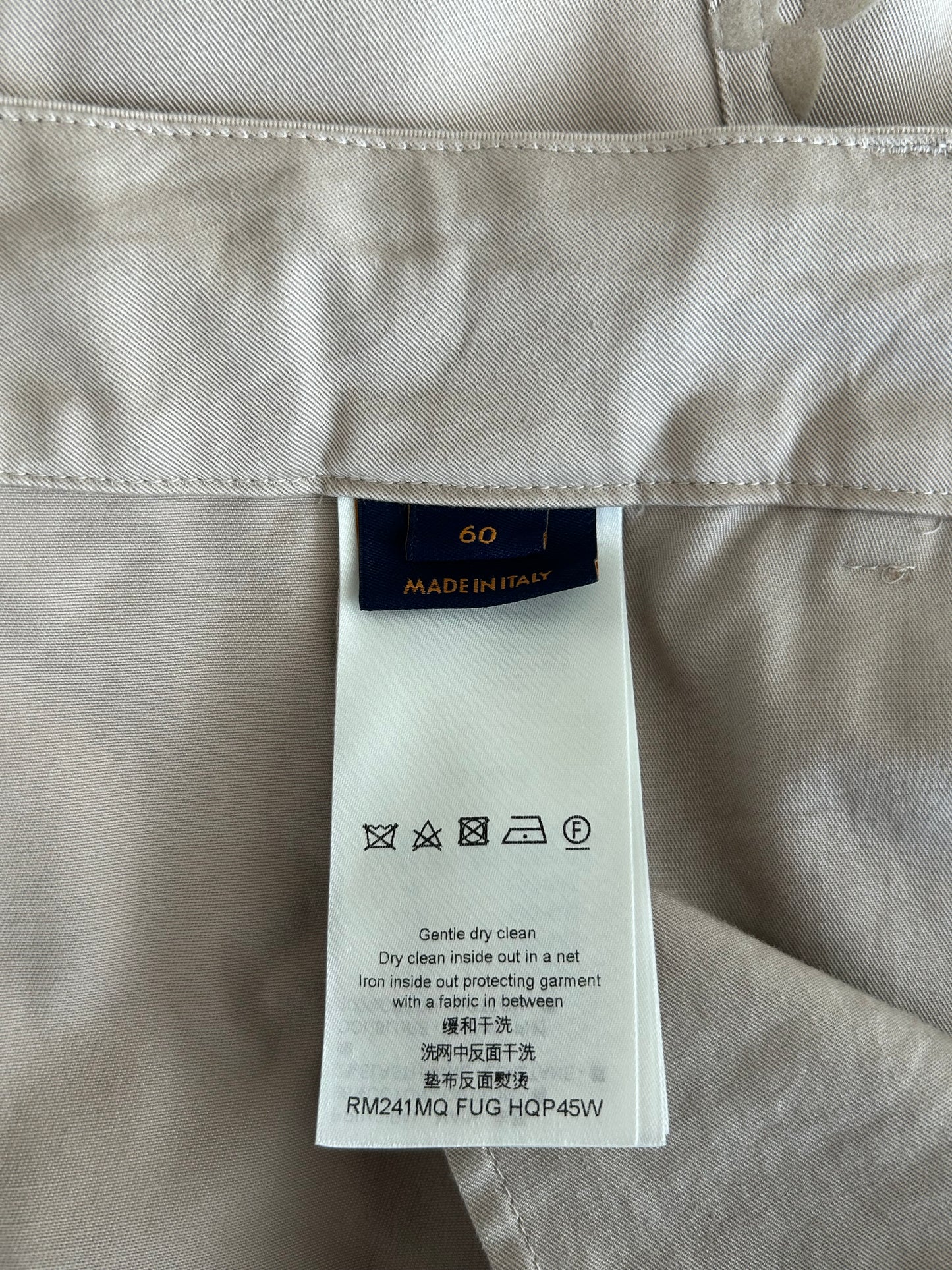 Louis Vuitton Beige Monogram Cargo Pants