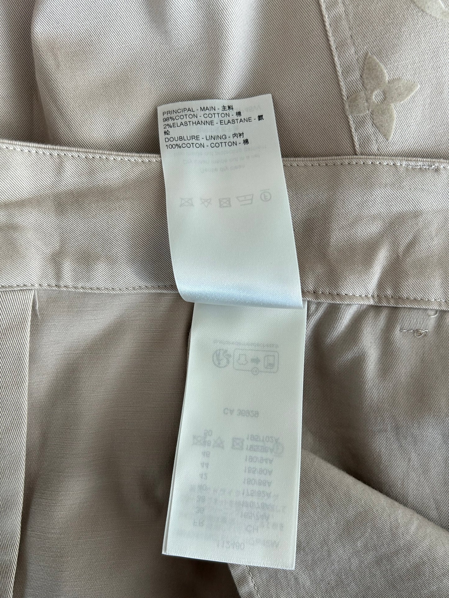 Louis Vuitton Beige Monogram Cargo Pants