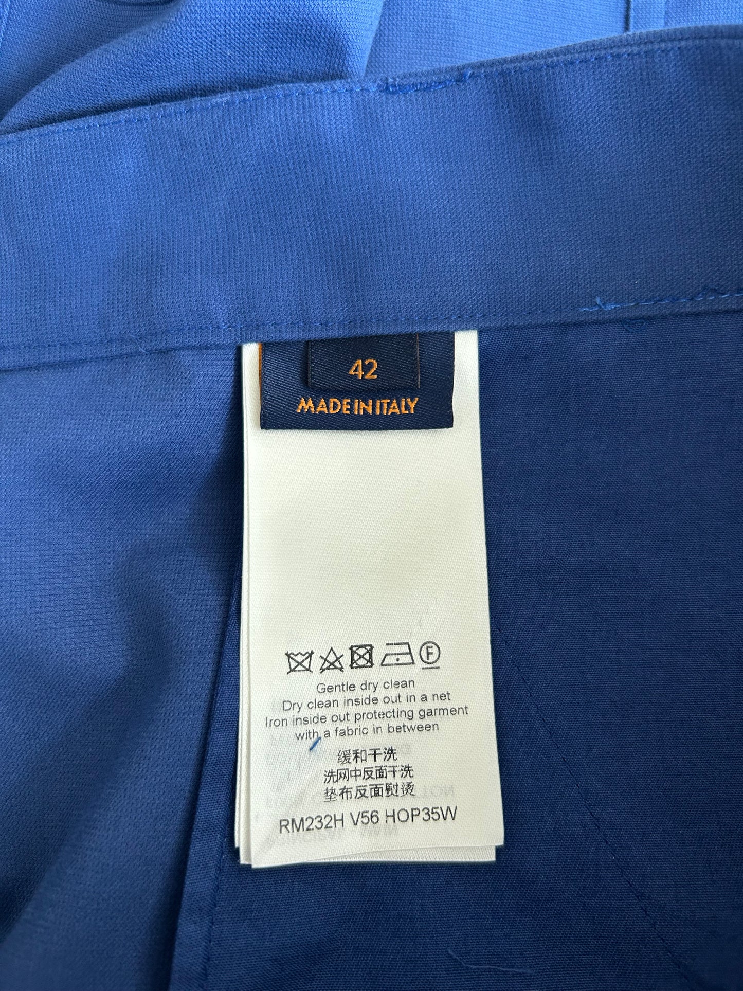 Louis Vuitton Yayoi Kusama Blue Patch Cargo Pants