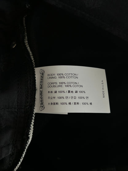 Chrome Hearts Black Fleur Knee Jeans
