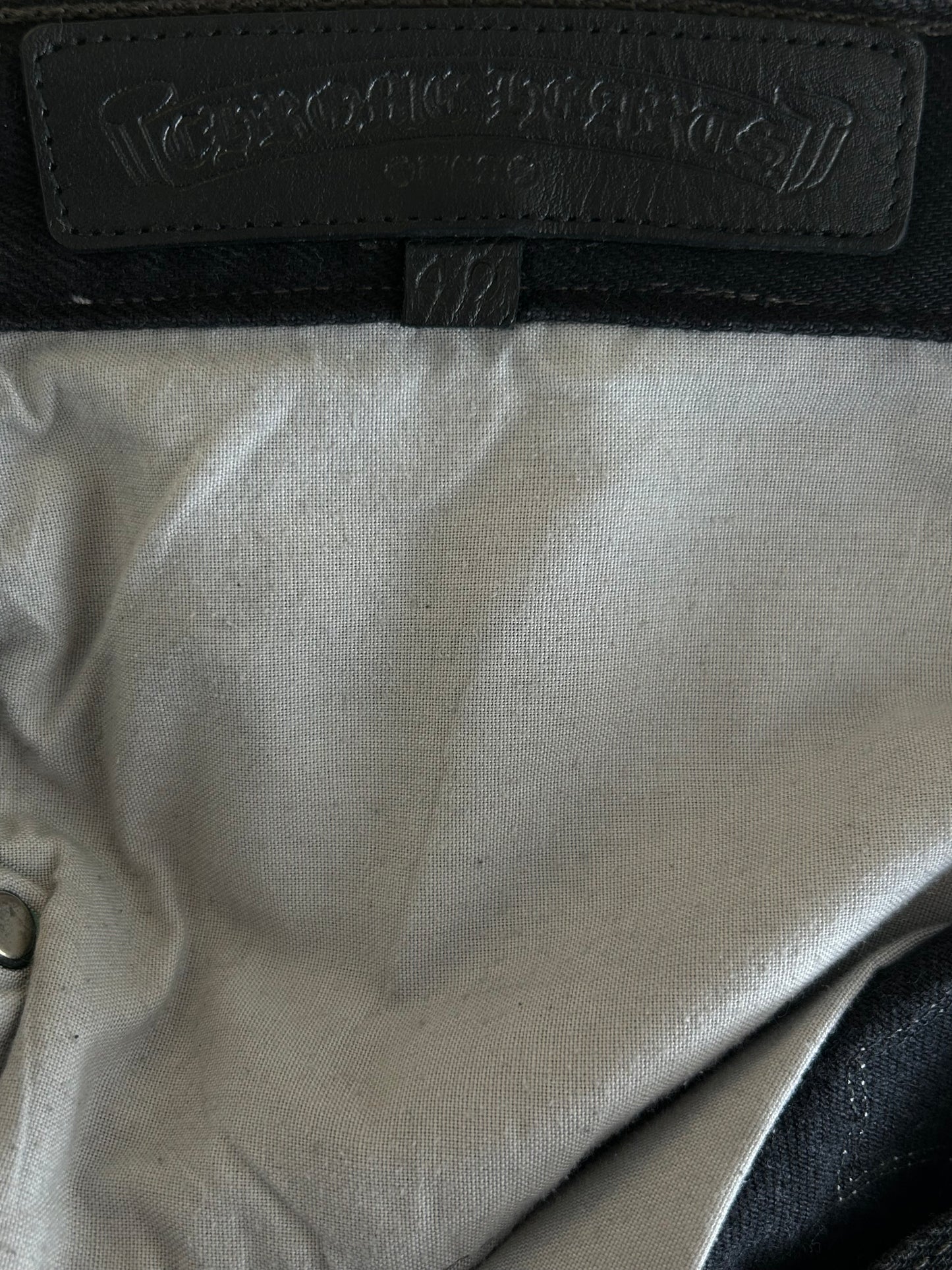 Chrome Hearts Levi's London Exclusive Black & Blue Cross Patch Jeans