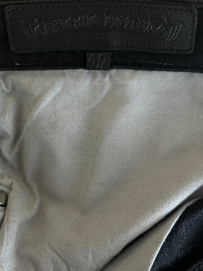 Chrome Hearts Levi's London Exclusive Black & Blue Cross Patch Jeans