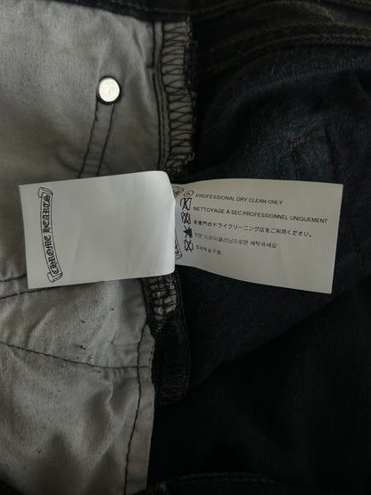 Chrome Hearts Levi's London Exclusive Black & Blue Cross Patch Jeans