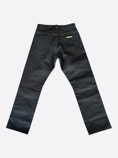 Chrome Hearts Black Fleur Knee Jeans