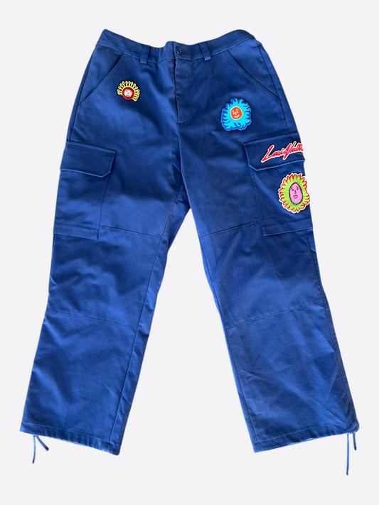 Louis Vuitton Yayoi Kusama Blue Patch Cargo Pants
