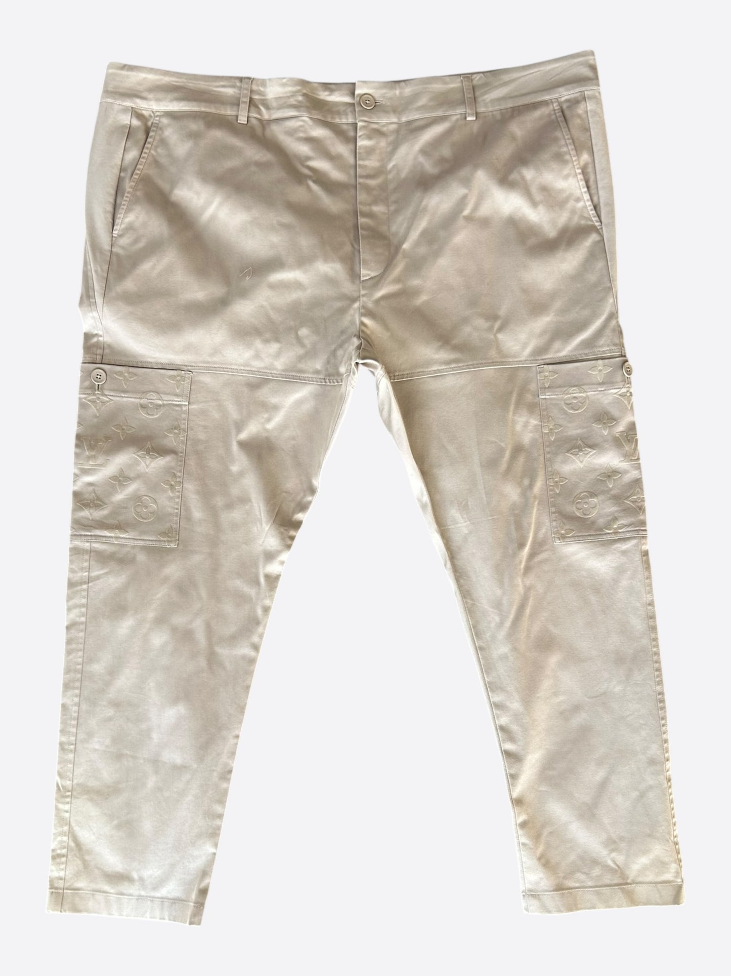 Louis Vuitton Beige Monogram Cargo Pants