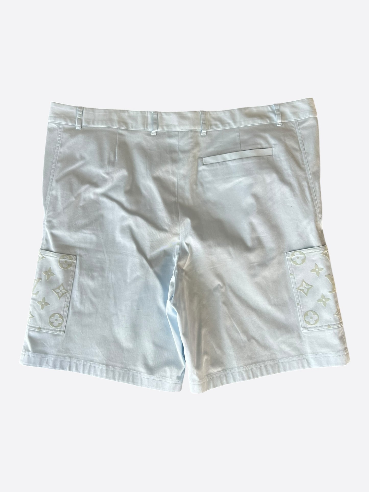 Louis Vuitton Light Blue Monogram Cargo Shorts