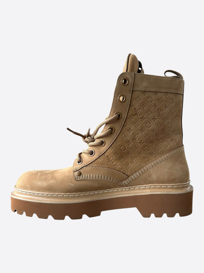 Louis Vuitton Brown Monogram Ranger Boots