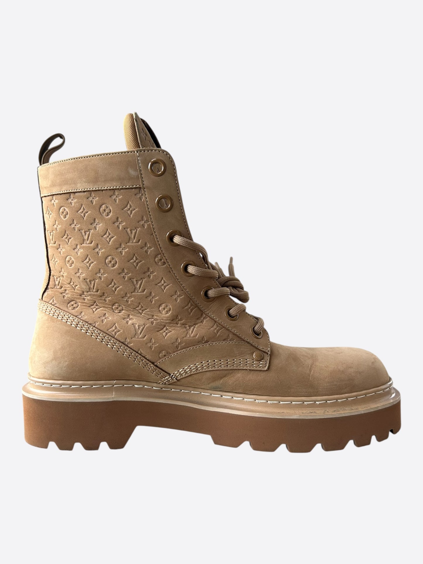 Louis Vuitton Brown Monogram Ranger Boots
