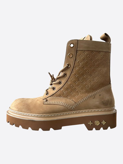Louis Vuitton Brown Monogram Ranger Boots
