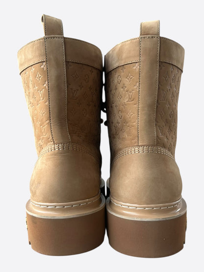 Louis Vuitton Brown Monogram Ranger Boots