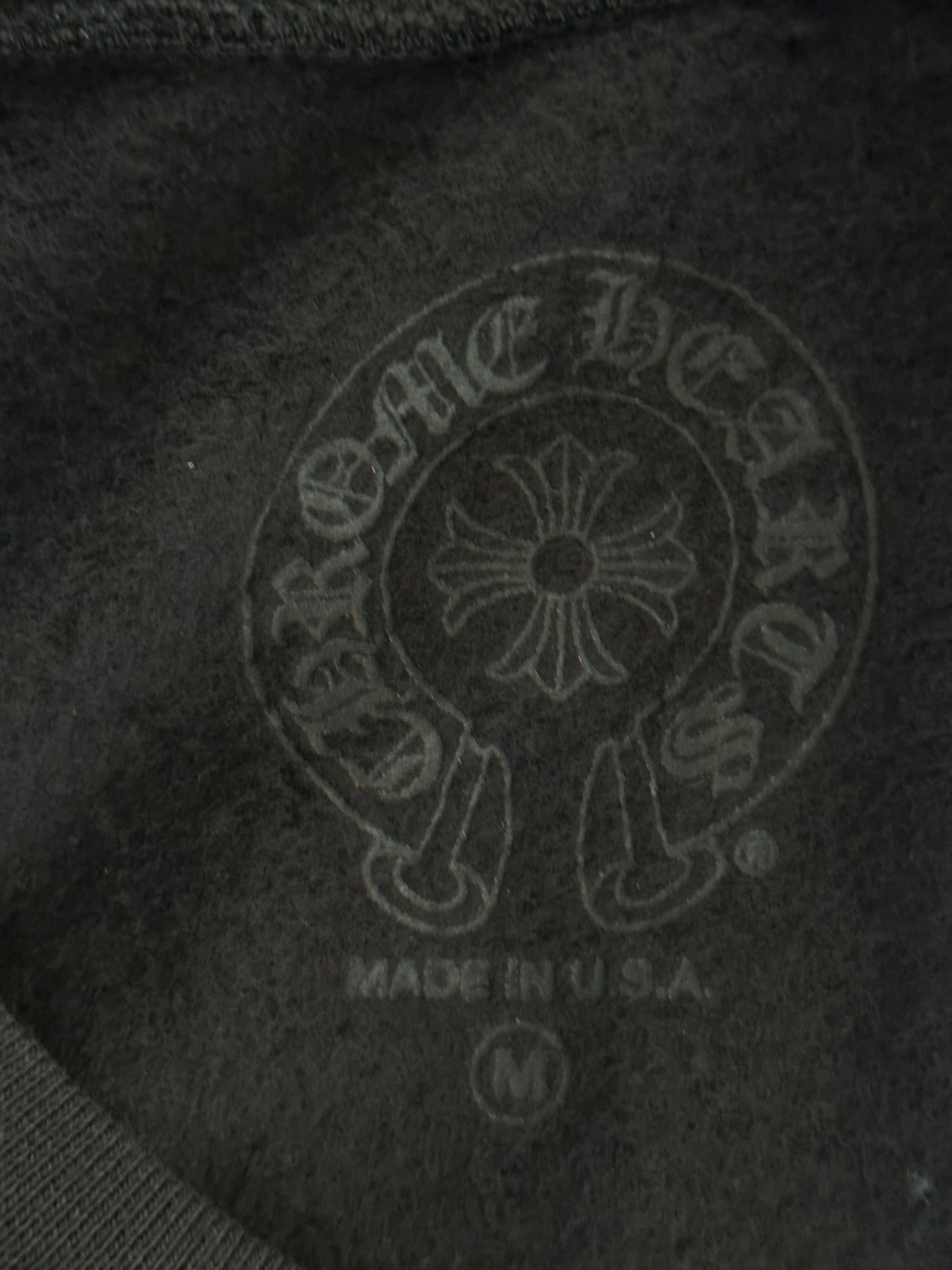 Chrome Hearts Black & White Horseshoe Logo Sweater