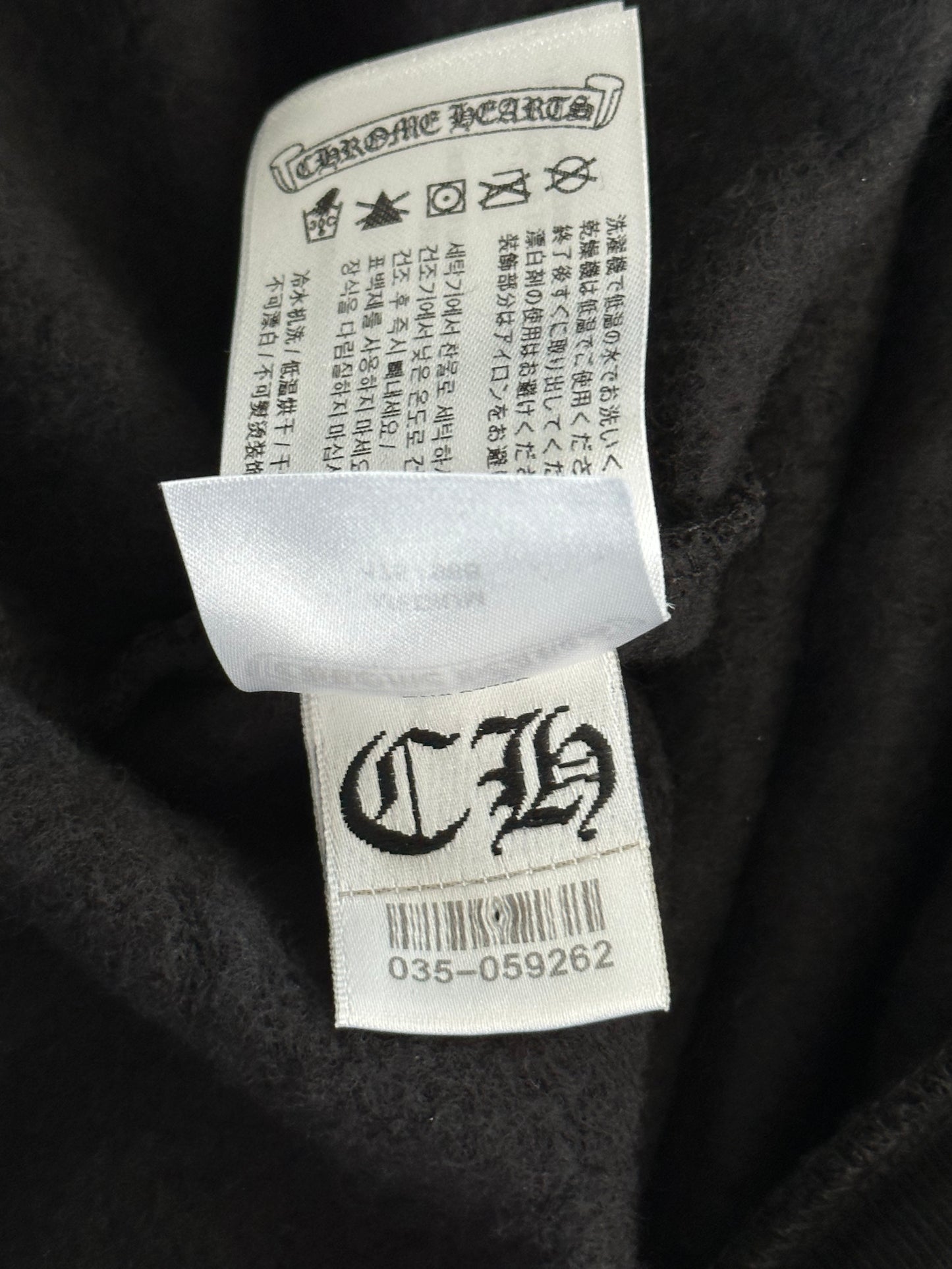 Chrome Hearts Black & White Horseshoe Logo Sweater