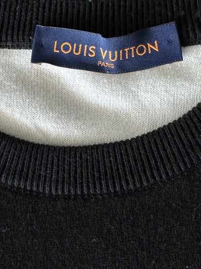 Louis Vuitton Black & White Monogram Gradient Sweater