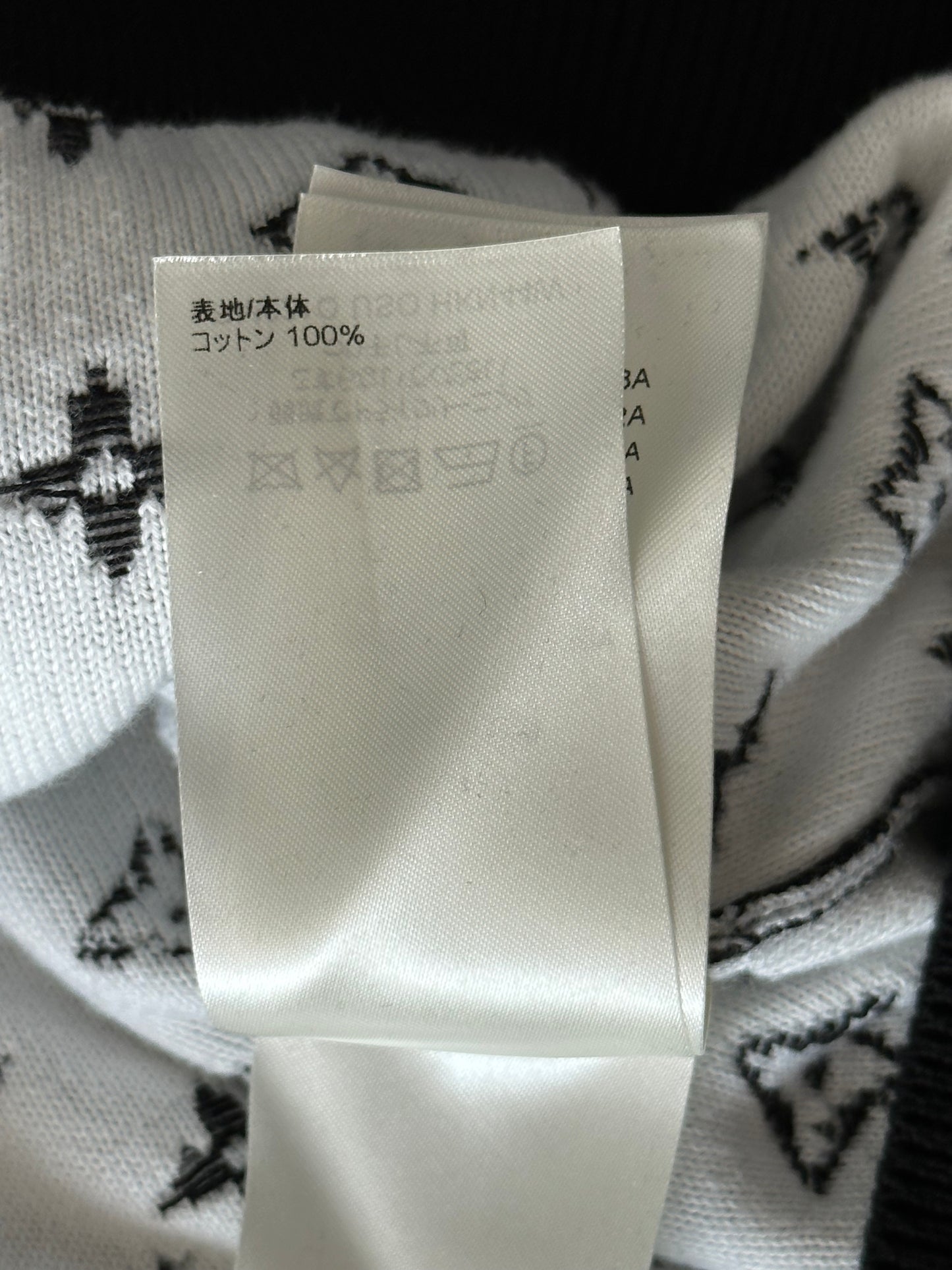 Louis Vuitton Black & White Monogram Gradient Sweater