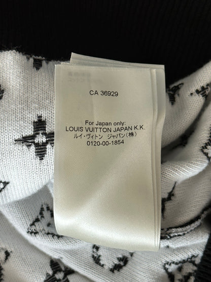 Louis Vuitton Black & White Monogram Gradient Sweater