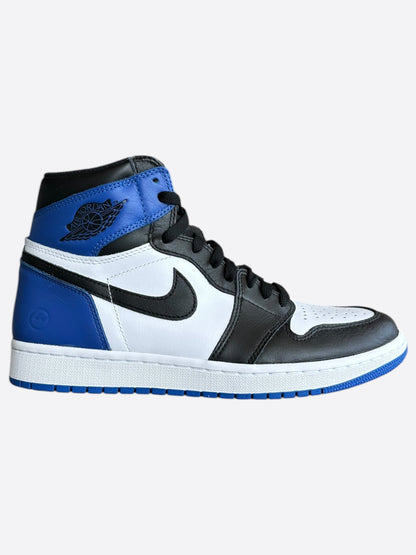 Nike Fragment Blue & White Air Jordan 1 High Top Sneakers