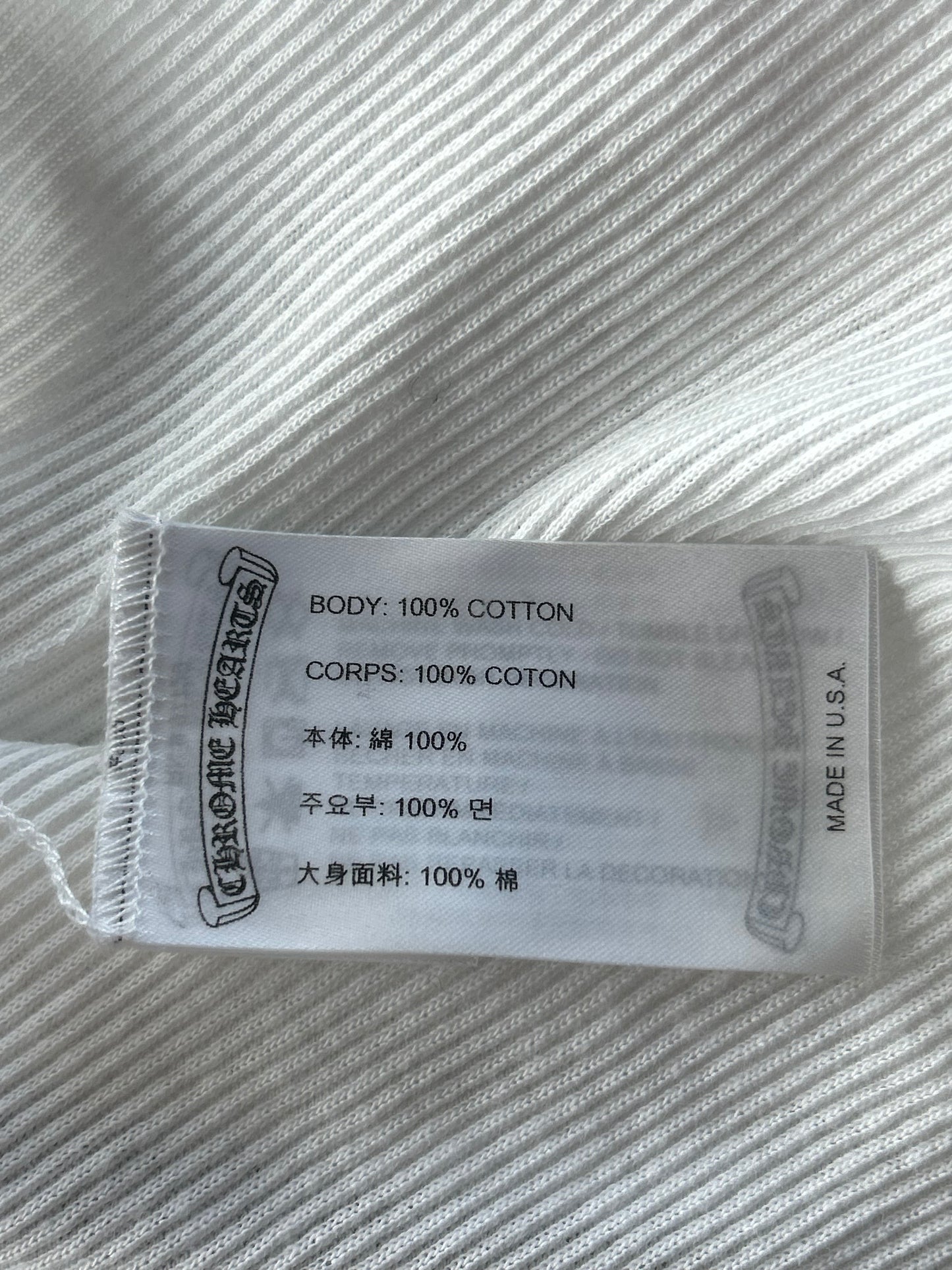 Chrome Hearts White & Pink T-Bar Logo Tank Top