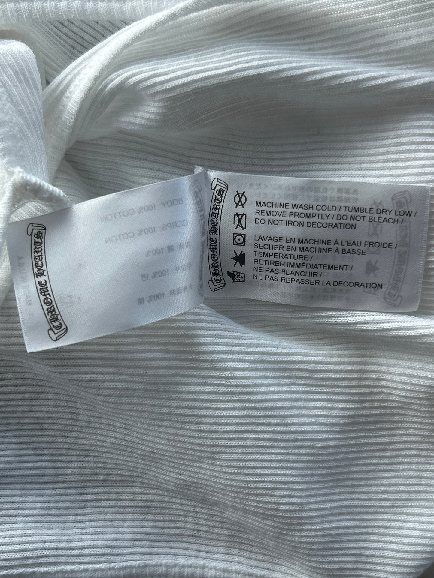 Chrome Hearts White & Pink T-Bar Logo Tank Top