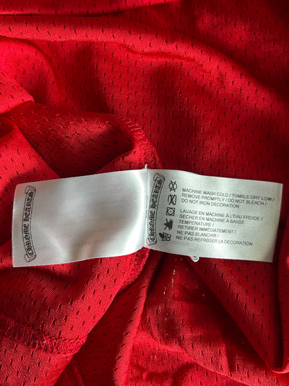 Chrome Hearts Matty Boy Red Form Mesh Jersey T-Shirt