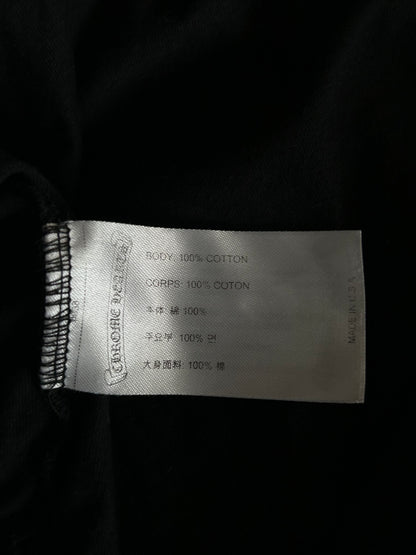 Chrome Hearts Black & White Cemetery Jacquard Horseshoe Logo T-Shirt