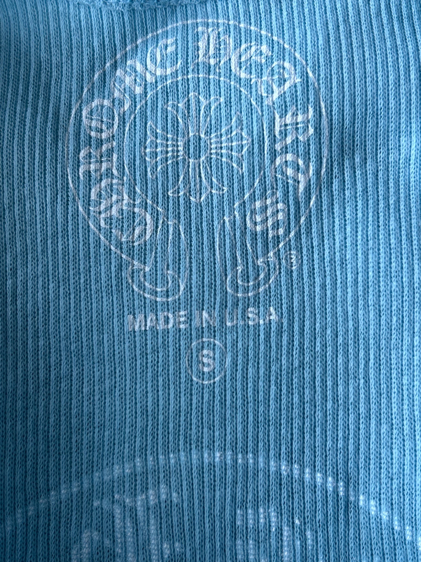Chrome Hearts Blue & White Horseshoe Tank Top