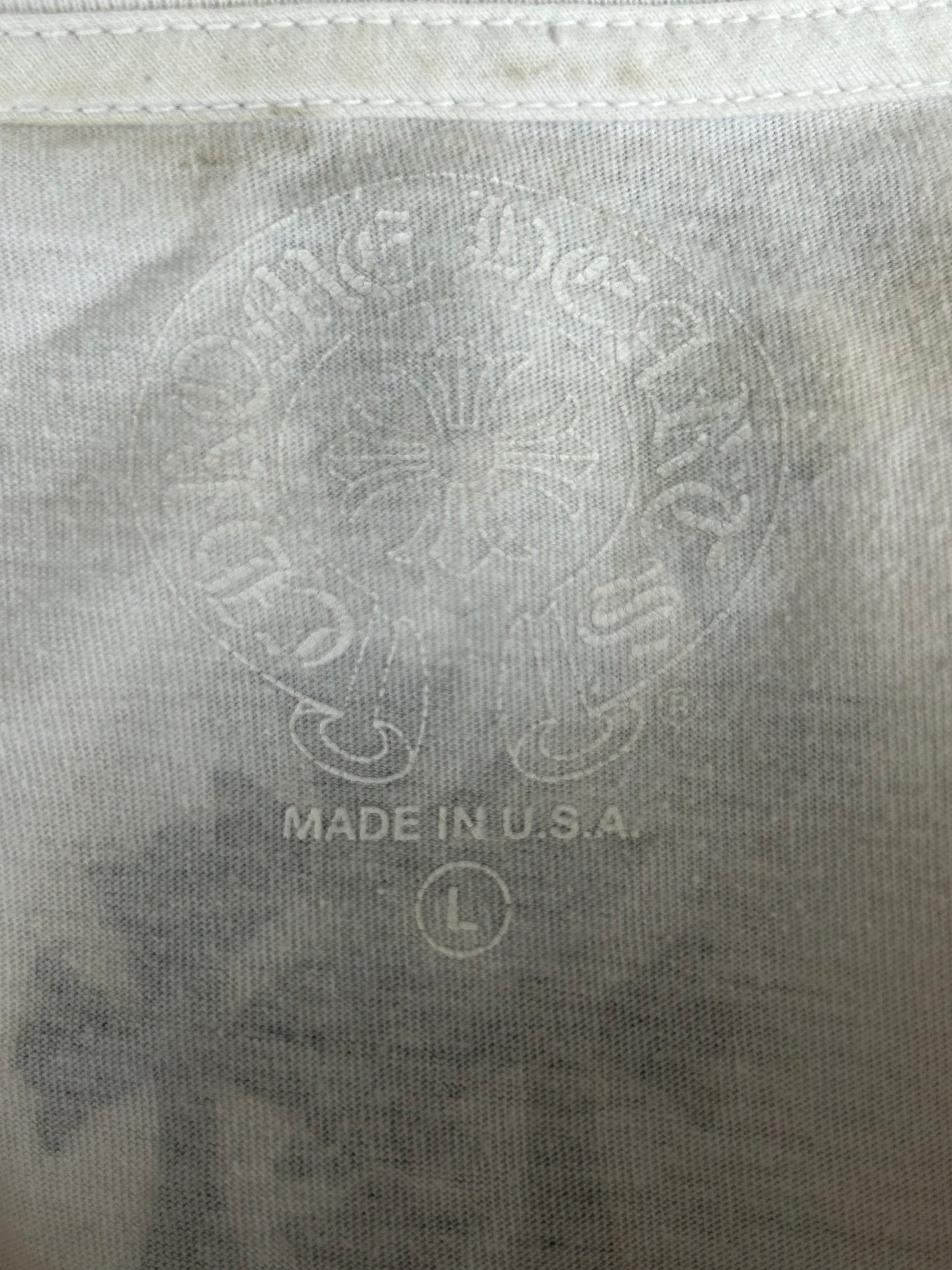 Chrome Hearts White & Black Cemetery Cross Longsleeve T-Shirt