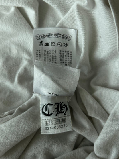 Chrome Hearts White & Black Cemetery Cross Longsleeve T-Shirt
